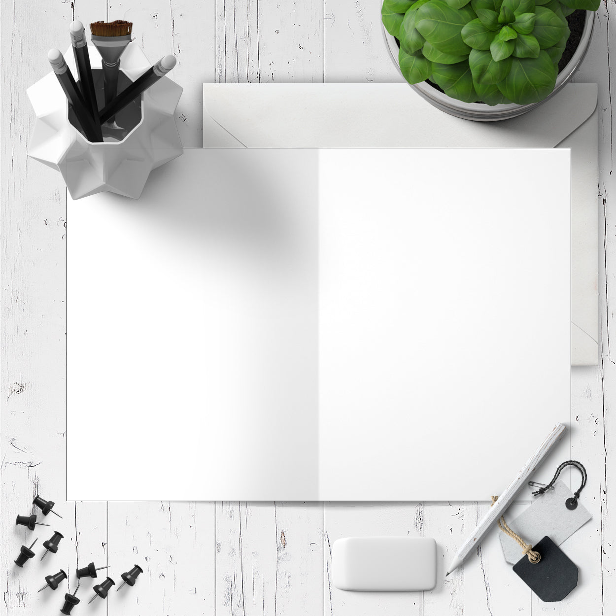 Floral Frame Sympathy Greeting Card