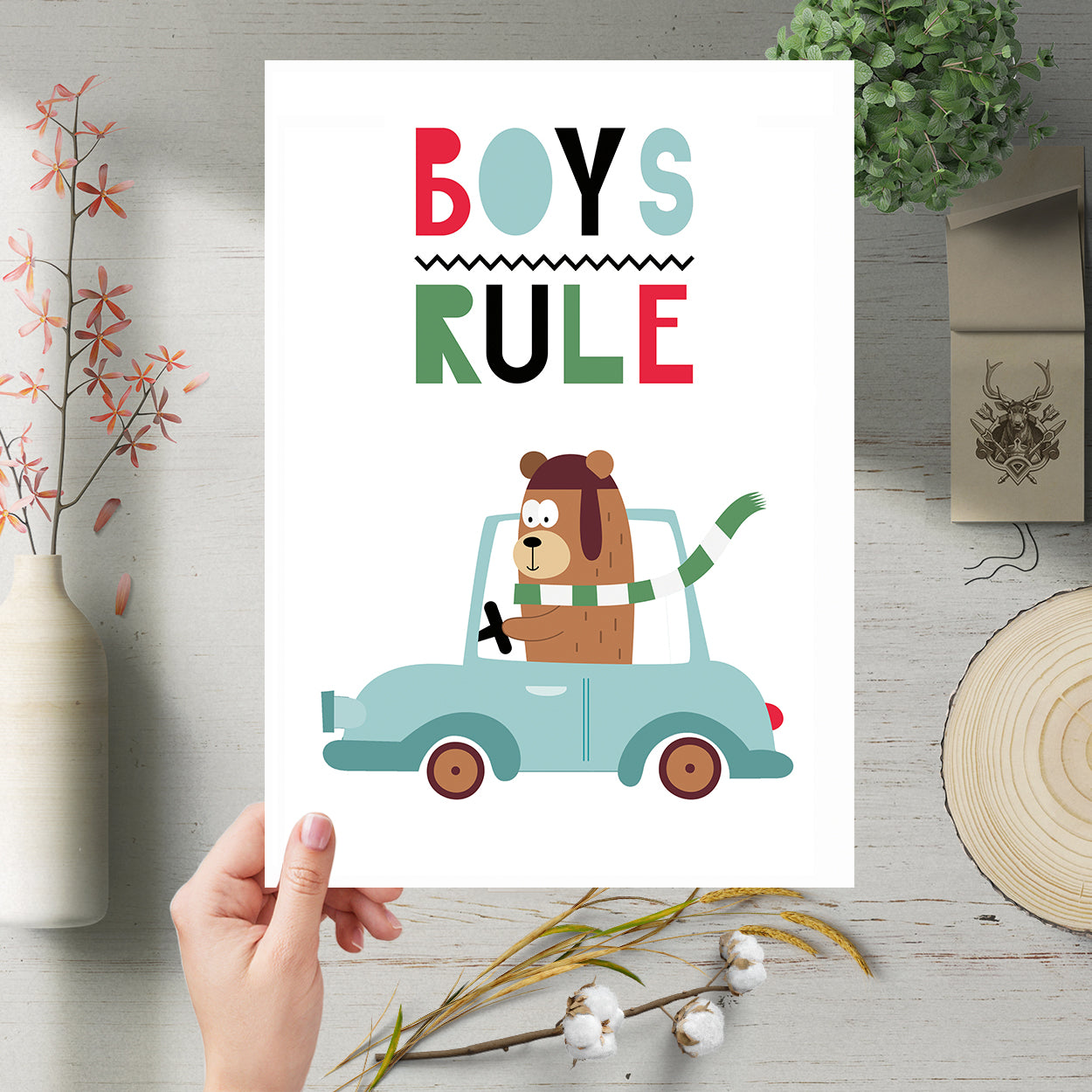 Set Of 6 Fun Kids Transport Art Prints