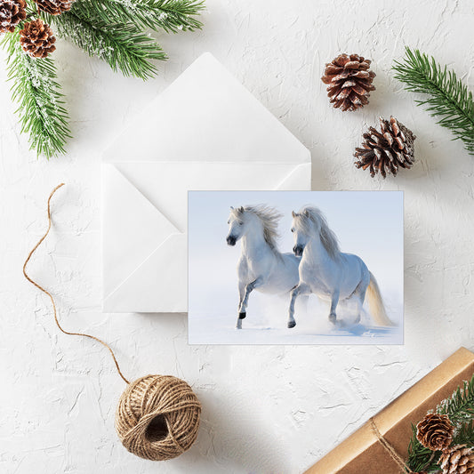 20 Blank Equestrian Greeting Cards - Pack H12