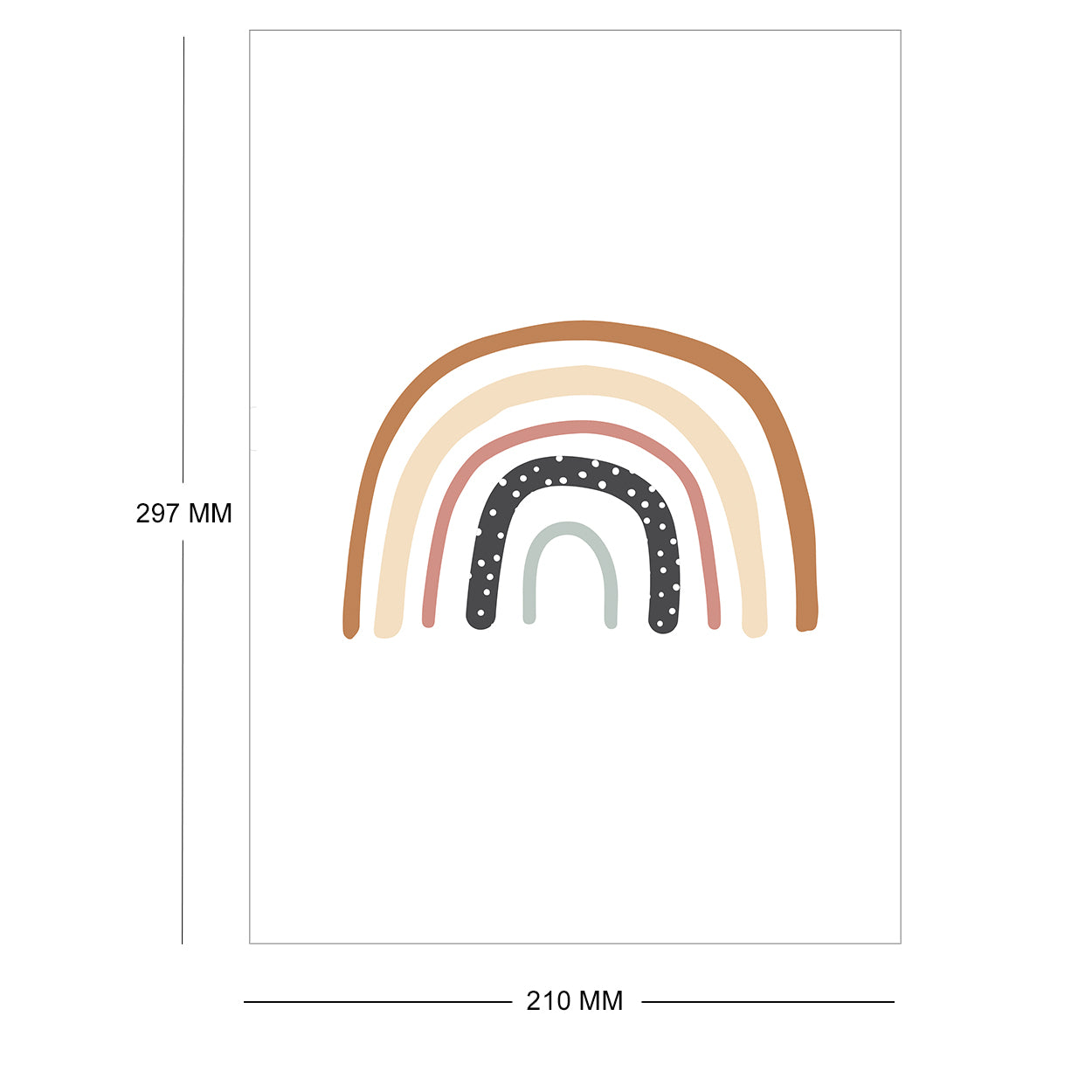 Set Of 6 Fun Rainbow Art Prints