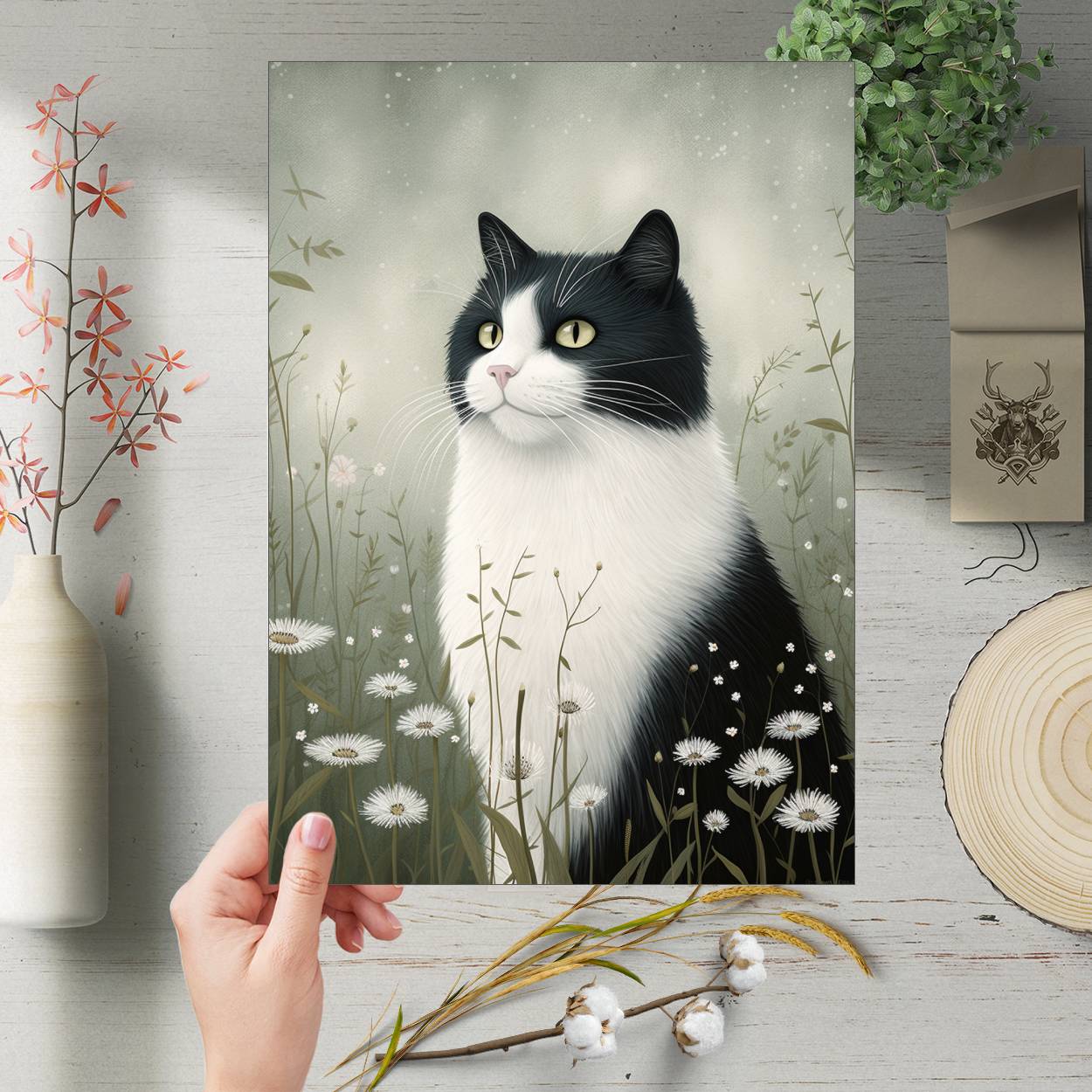 Set Of 6 Cat Prints