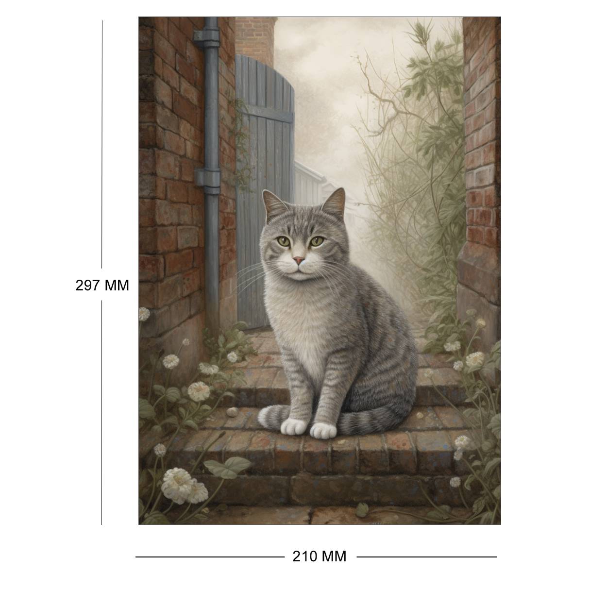 Set Of 6 Cat Prints