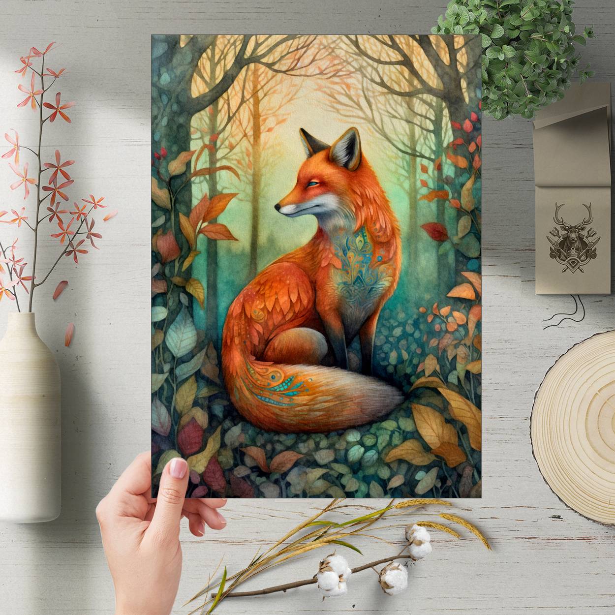 Set Of 6 Forest Animals Prints