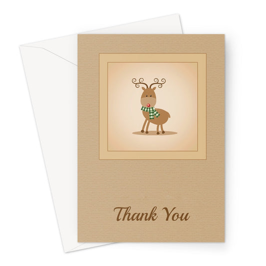 Xmas Thank You Deer Greeting Card