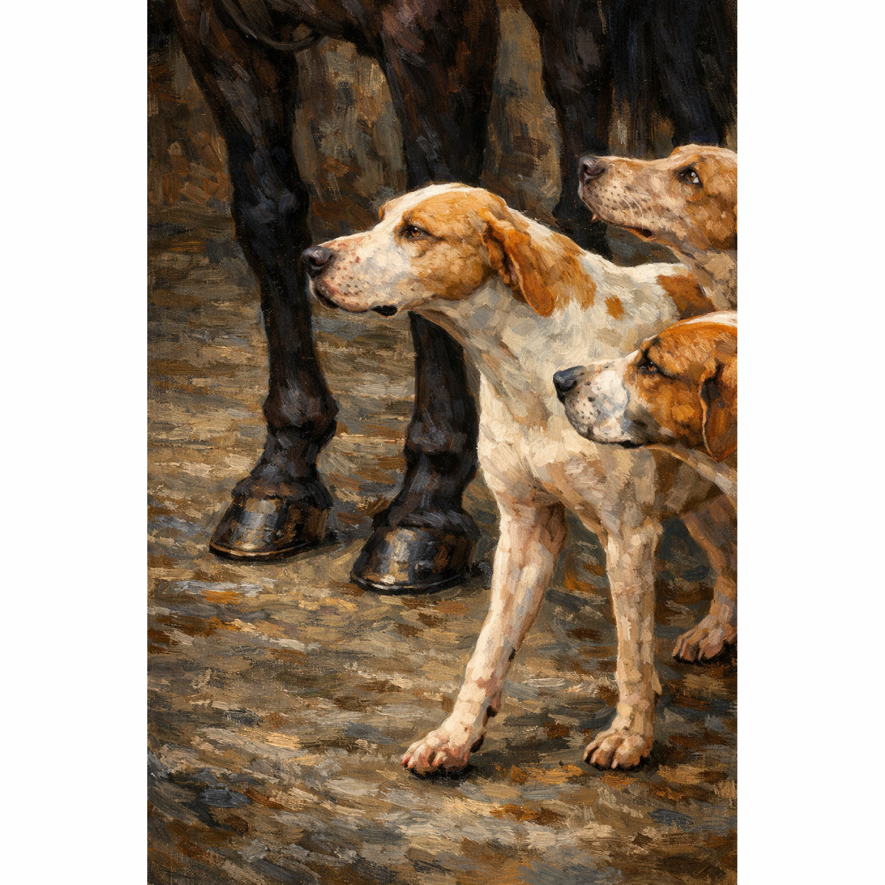 Hounds Set, Digital Art