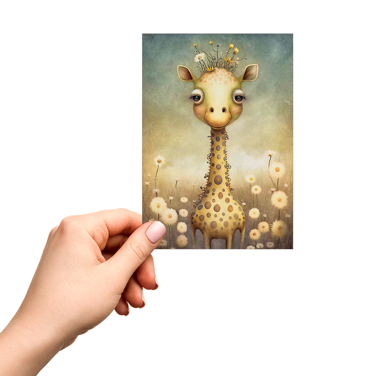Nine Savana Animals Greeting Cards - Pack A19