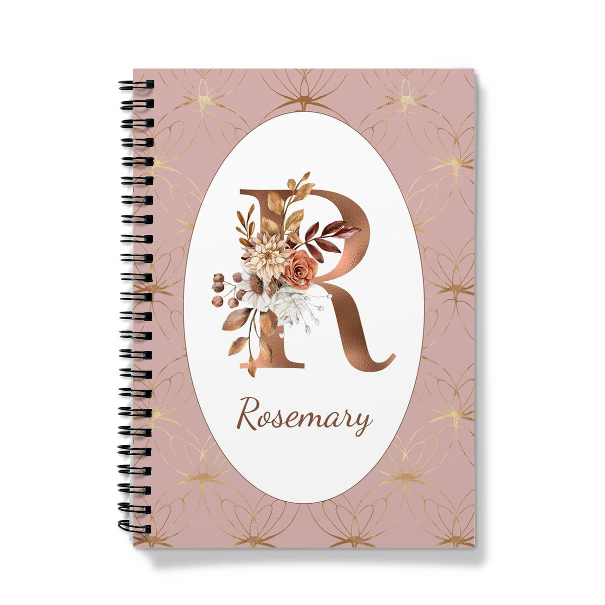 Personalised Floral Monogram Notebook