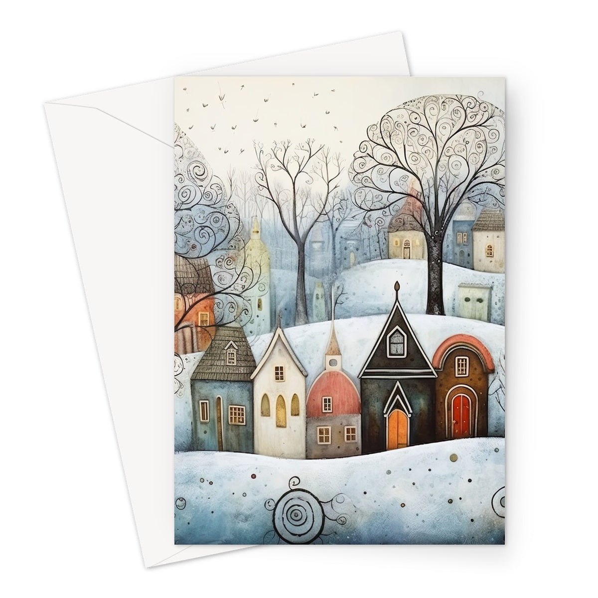 Christmas Town Greeting Card