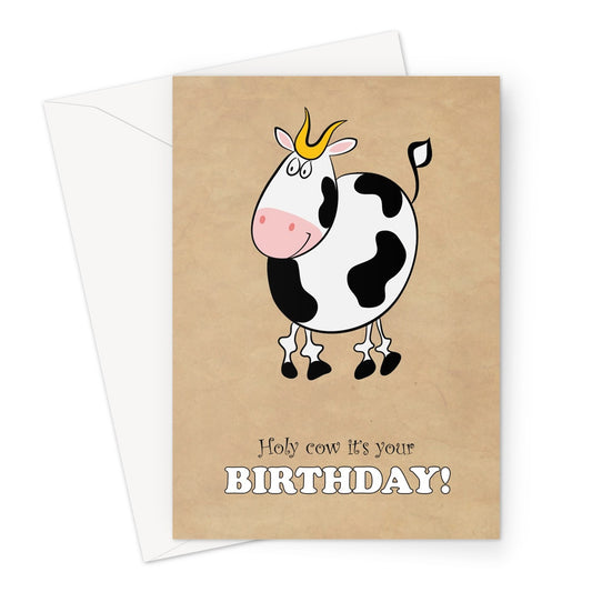 Fun Cow Birthday Greeting Card