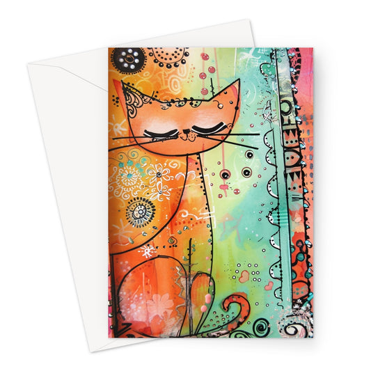 Oh So Cute Cat Greeting Card
