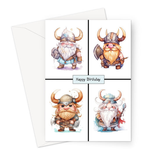 Two x Two Vikings Greeting Card