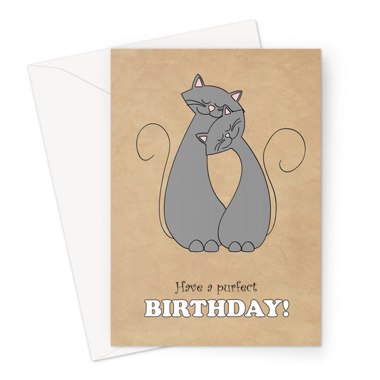 Fun Cats Birthday Greeting Card