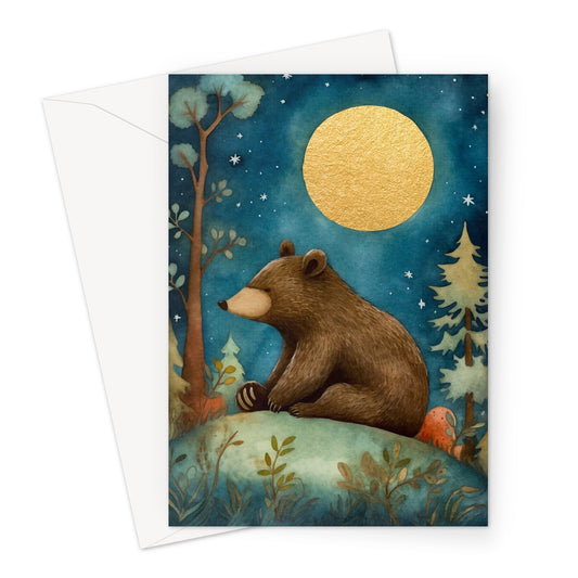 Bear Moon Greeting Card