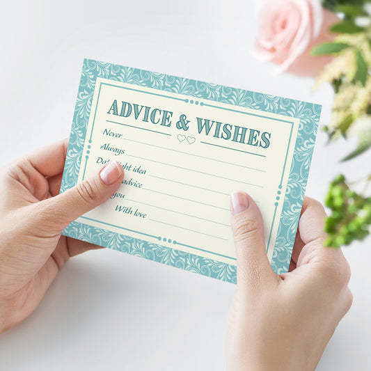 Classic Blue Advice And Wishes Cards - Pack of 15