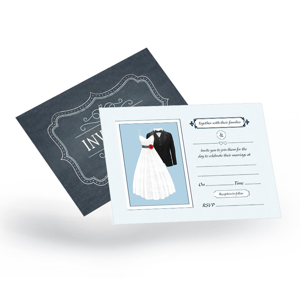 Wedding Day Invitations - Pack of 10