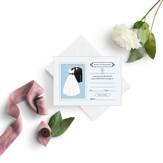Wedding Day Invitations - Pack of 10