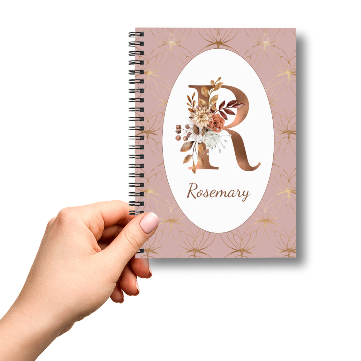 Personalised Floral Monogram Notebook