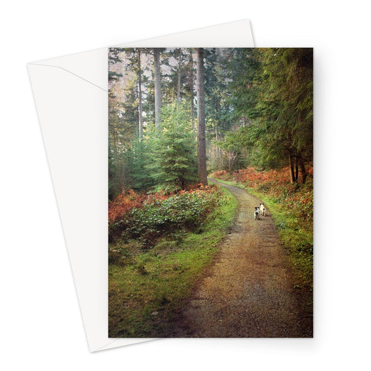 Jack Russell Forest Walk Greeting Card