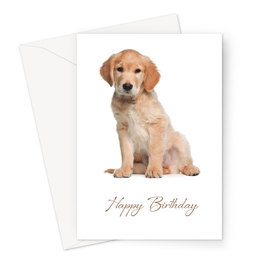 Golden Retriever Puppy Greeting Card