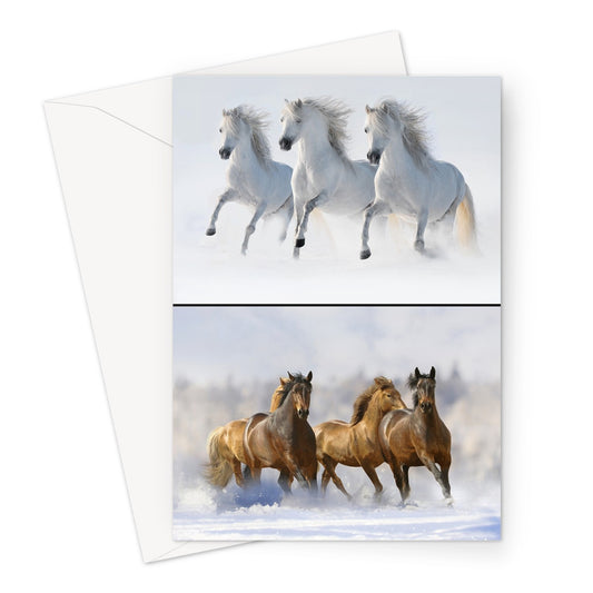 The Running Horse Greeting Card