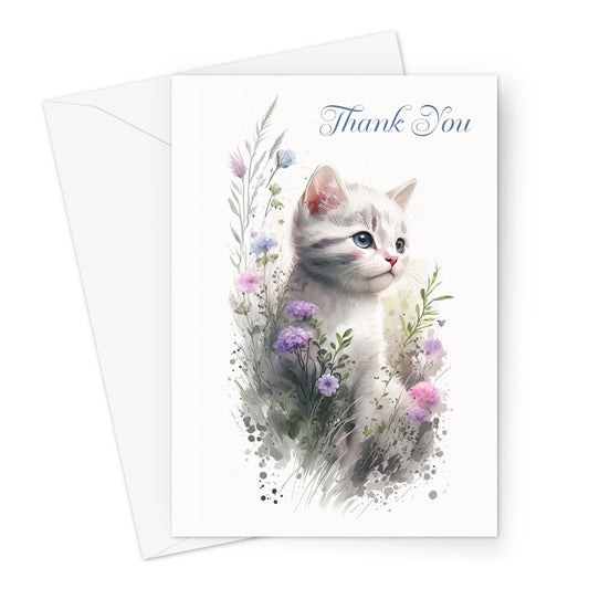 Kitten Thank You Greeting Card