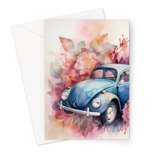 Old Classic Car Greeting Card