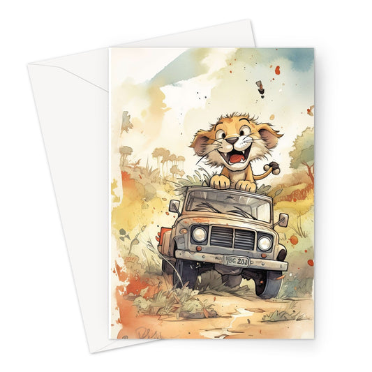 Lion On Safari Greeting Card