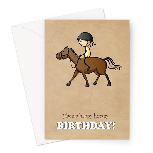 Little Pony Horse Birthday Greeting Card