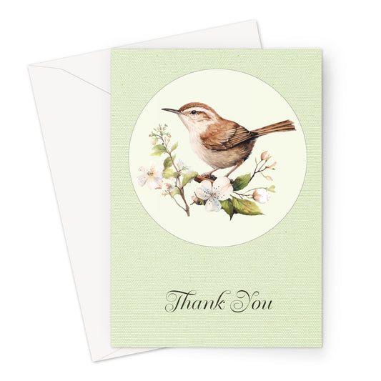 Jenny Wren Thank You Greeting Card