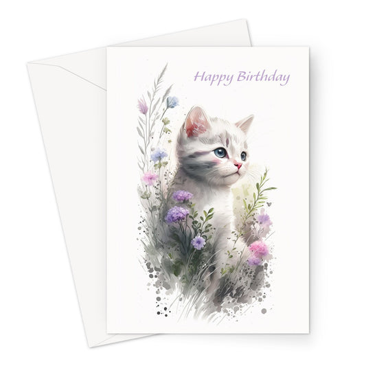 Kitten Birthday Greeting Card