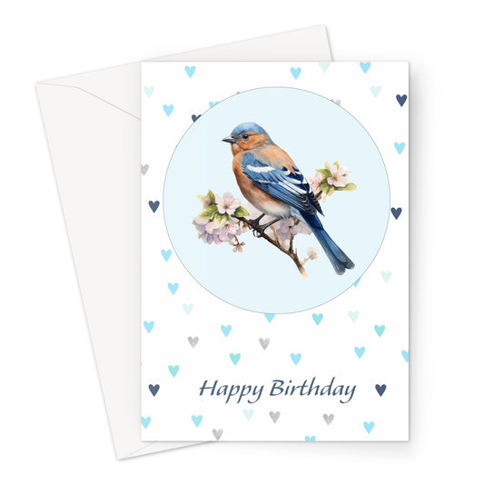 Chaffinch Birthday Greeting Card