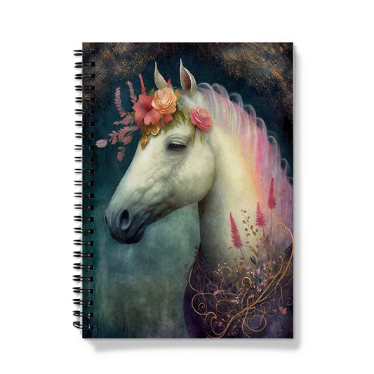 Flowered Horse Notebook