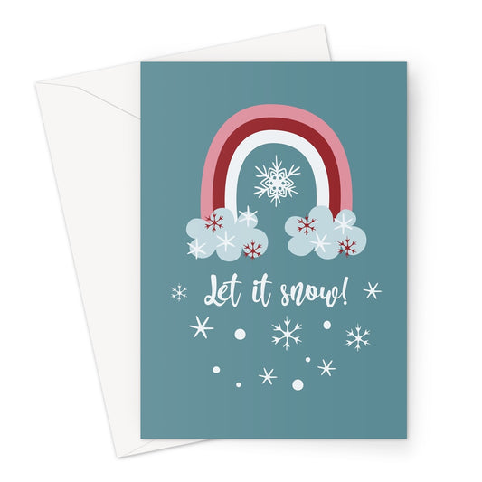 Let It Snow Xmas Greeting Card