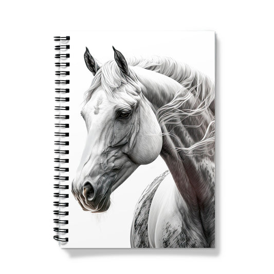 Pencil Sketch Horse Notebook