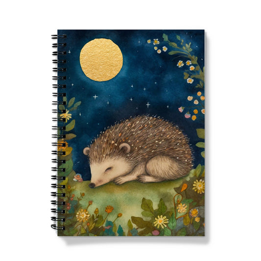 Full Moon Hedgehog Notebook