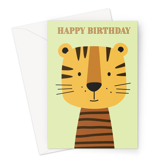Little Tiger Birthday Greeting Card