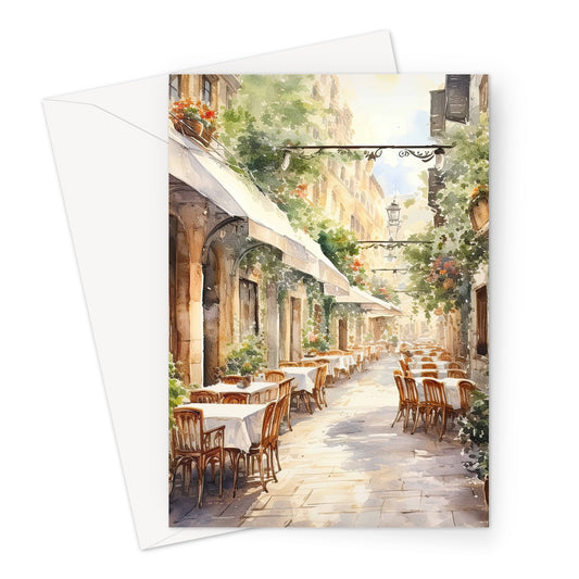 Outdoor Dining Greeting Card