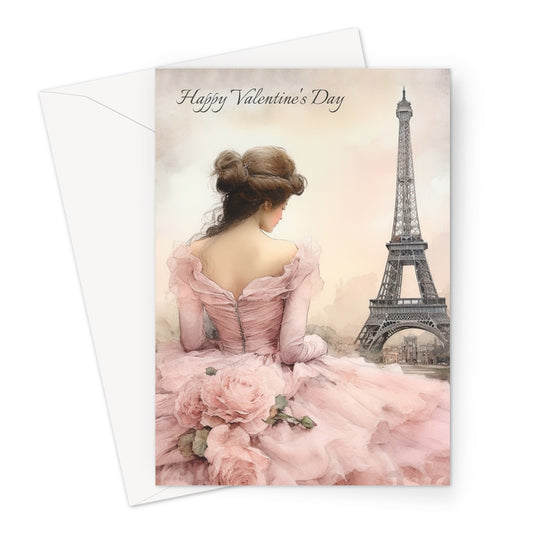 Romantic Paris Valentine Greeting Card