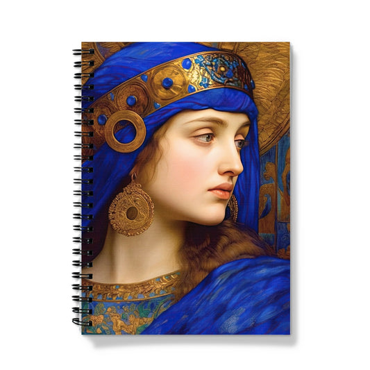 Gold And Blue Notebook