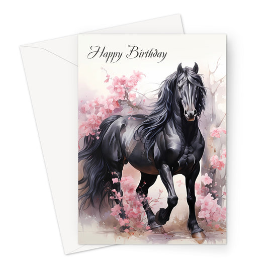 Nice Horse Birthday Greeting Card