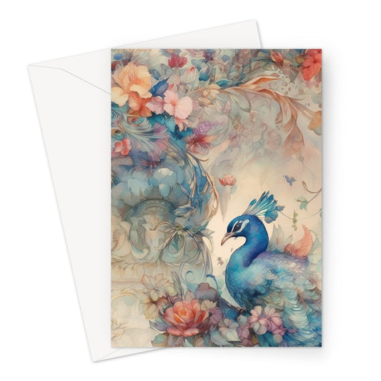 Peacock Greeting Card