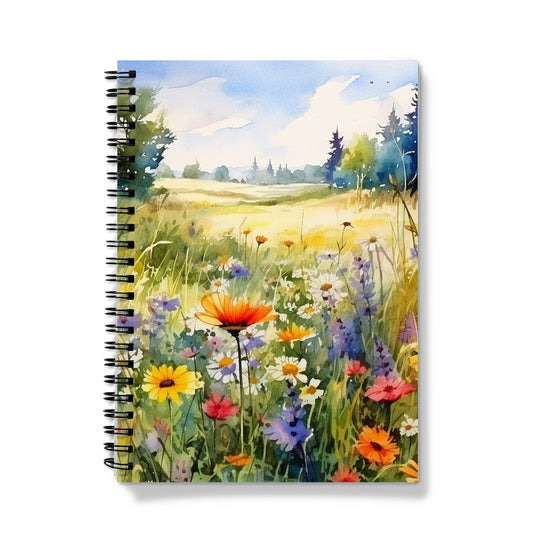 Flower Meadow Birthday Notebook