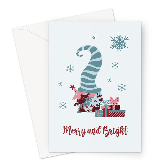 Merry And Bright Xmas Greeting Card