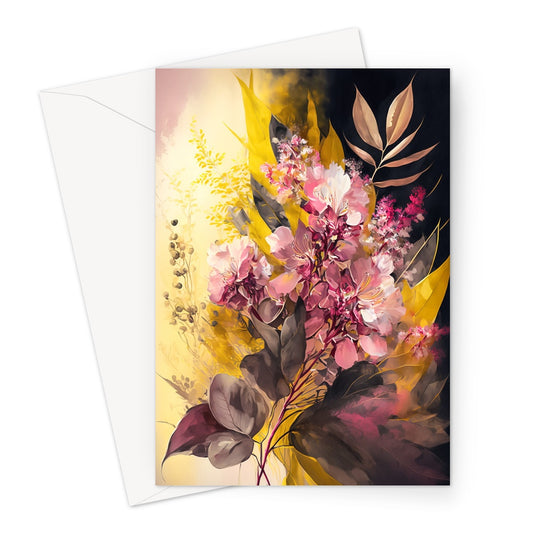 Pink Bouquet Greeting Card