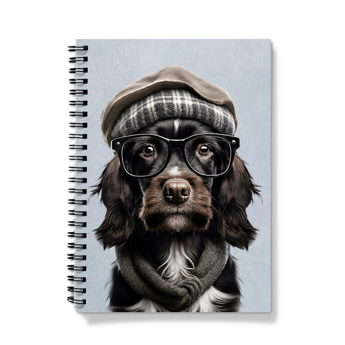 Bonny Hipster Dog Notebook