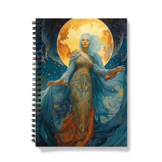 Lady And Moon Notebook
