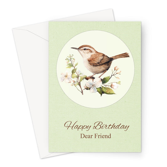 Jenny Wren Birthday Greeting Card