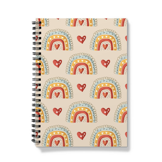 Rainbows And Hearts Notebook