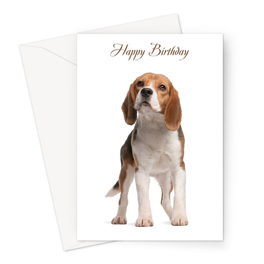 Young Beagle Pup Birthday Greeting Card