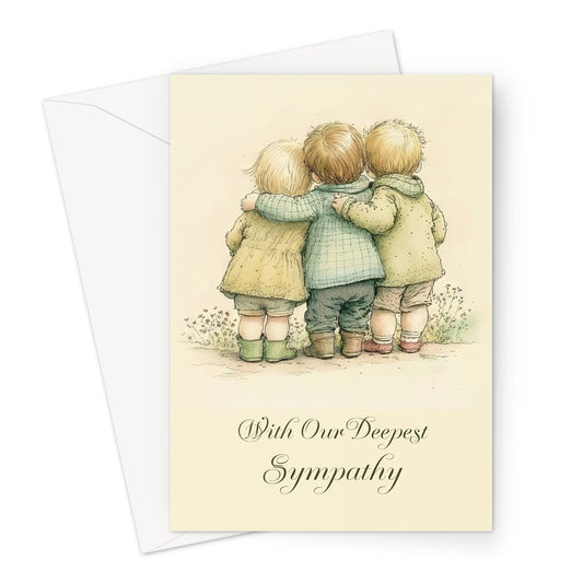 Little Friends Sympathy Greeting Card